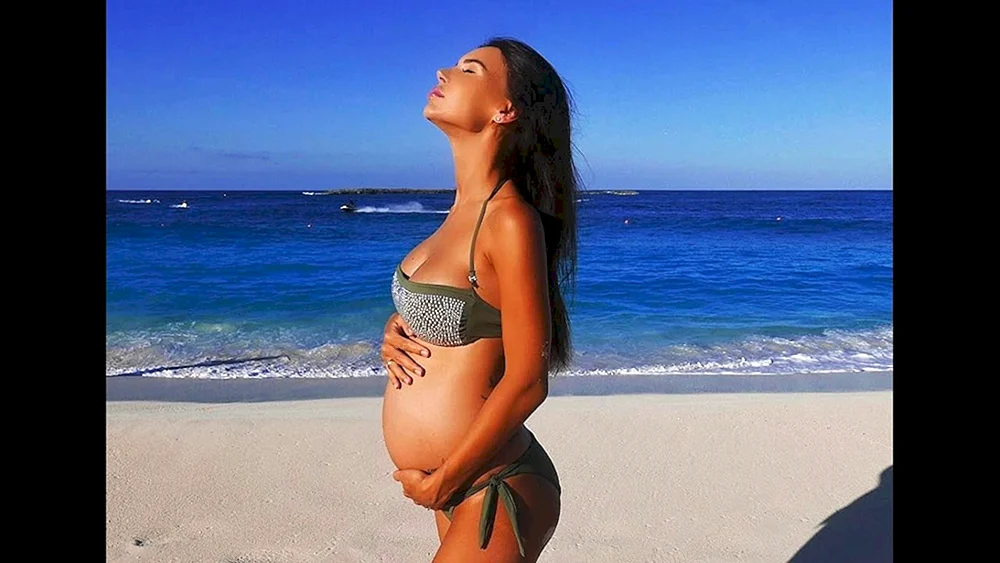 Fotoshoot schwanger am Meer