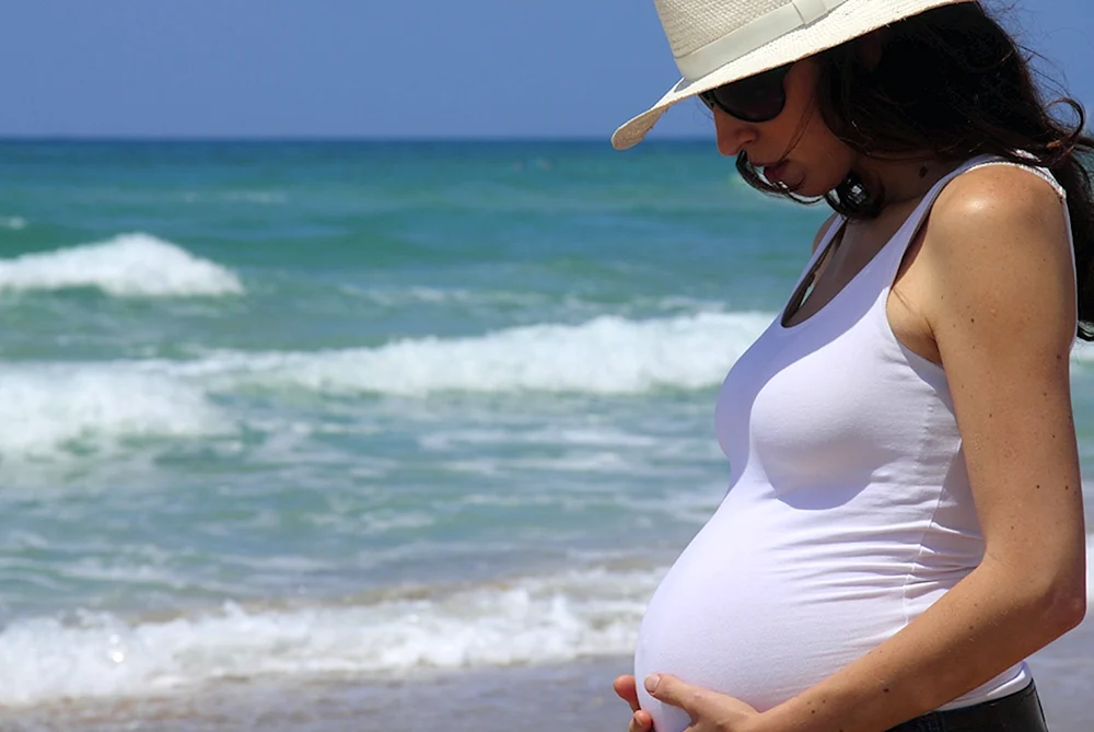 Schwangerschaftsfotoshooting am Meer