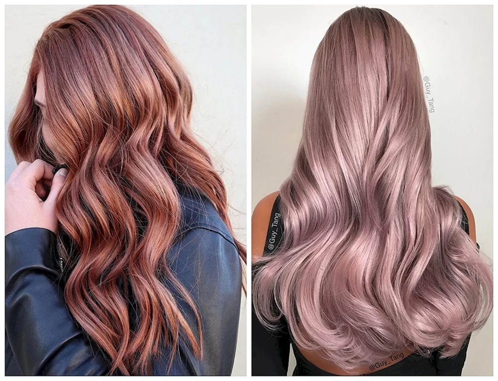 Modische Haarfarbe