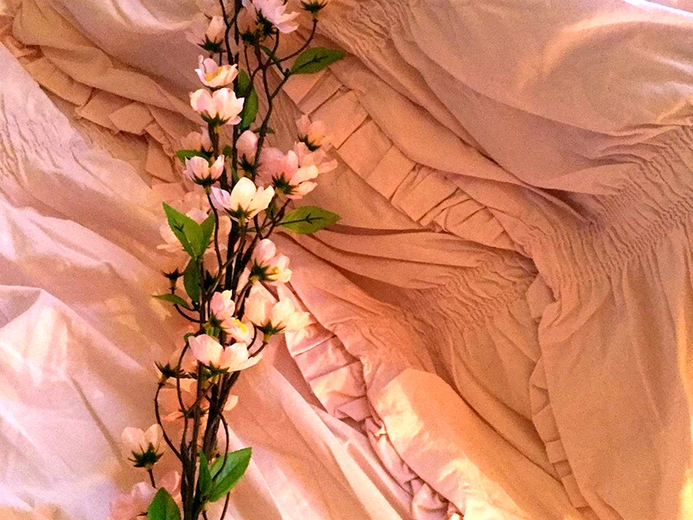 Beige Blumen
