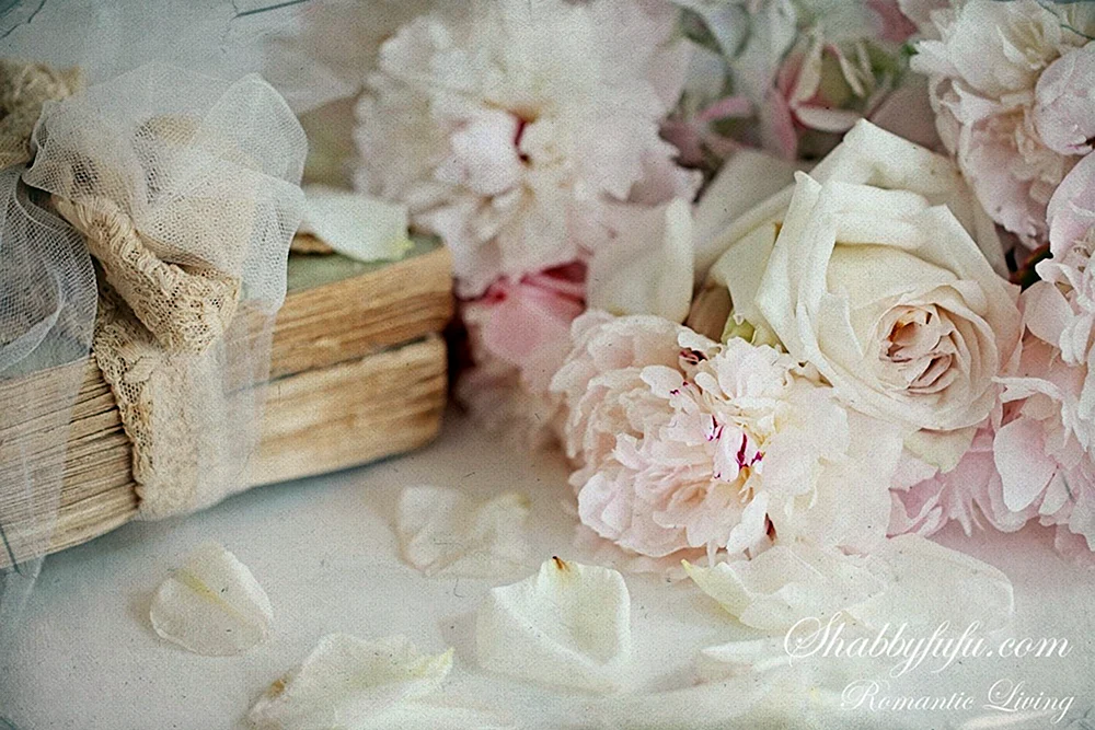 Beige Blumen Blumen