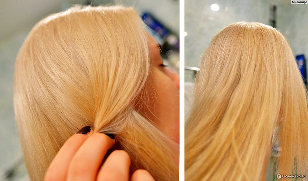 Beige blond Estel färben
