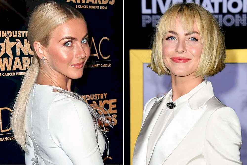 Beigeblond für Kurzhaarschnitt.