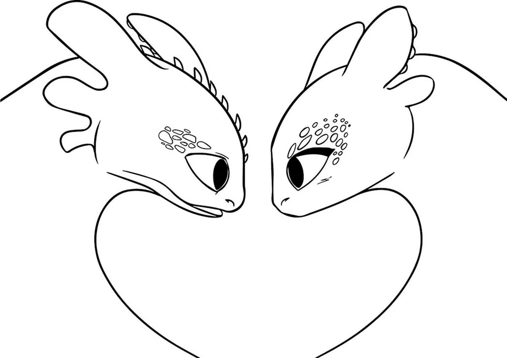 Zahnloser Drache zum Ausmalen