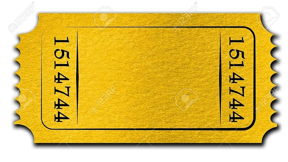 Ticket ohne Schriftzug
