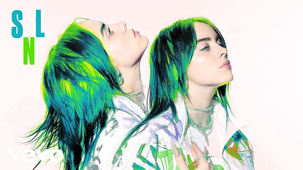Billie Eilish mit grünen Haaren 2020