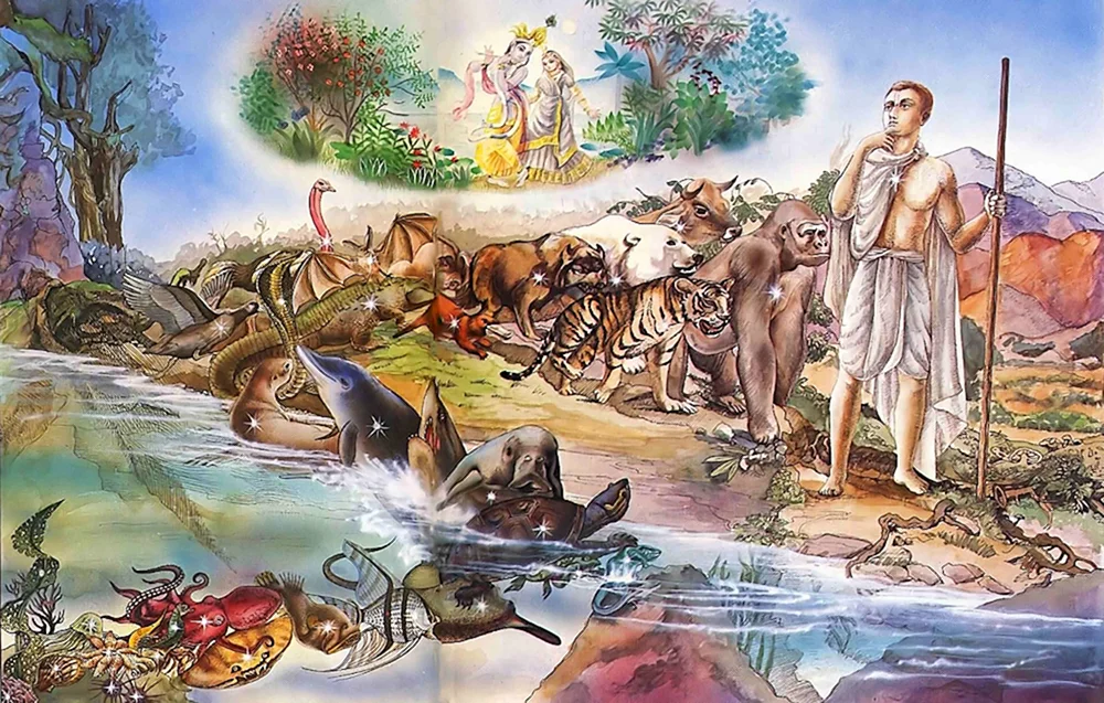 Bhagavad Gita Illustrationen Reinkarnation