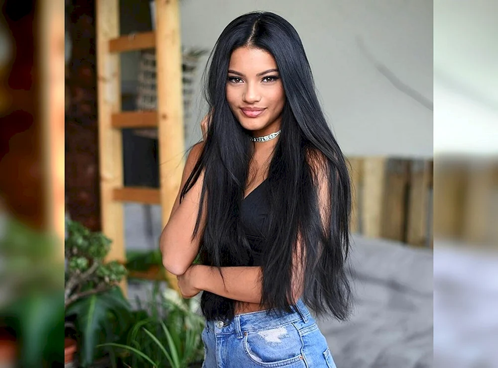 Schwarze Haare