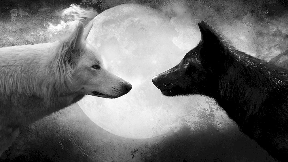 Schwarzer Wolf