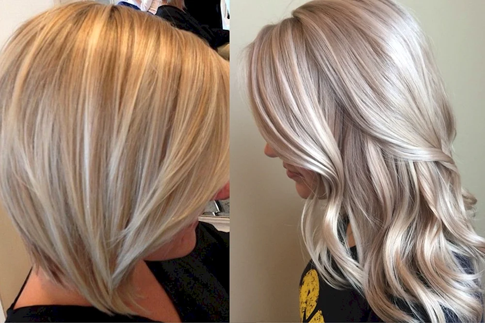Блонд mittelgroßes Haar