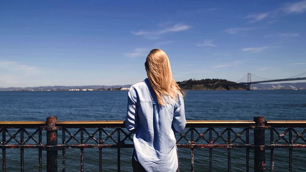 Blond am Meer