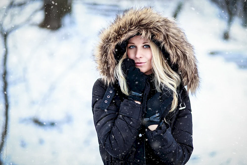 Mädchen im Winter