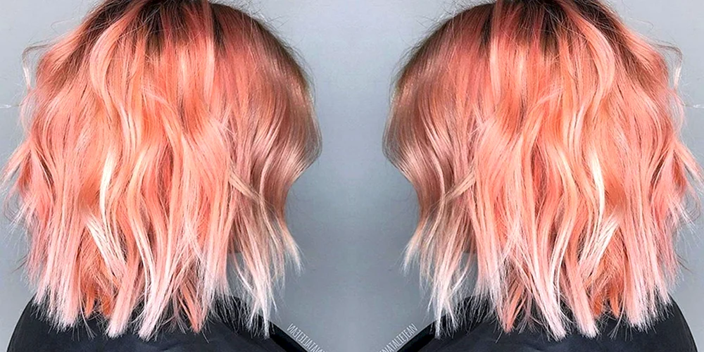 Blutorange Haarfarbe