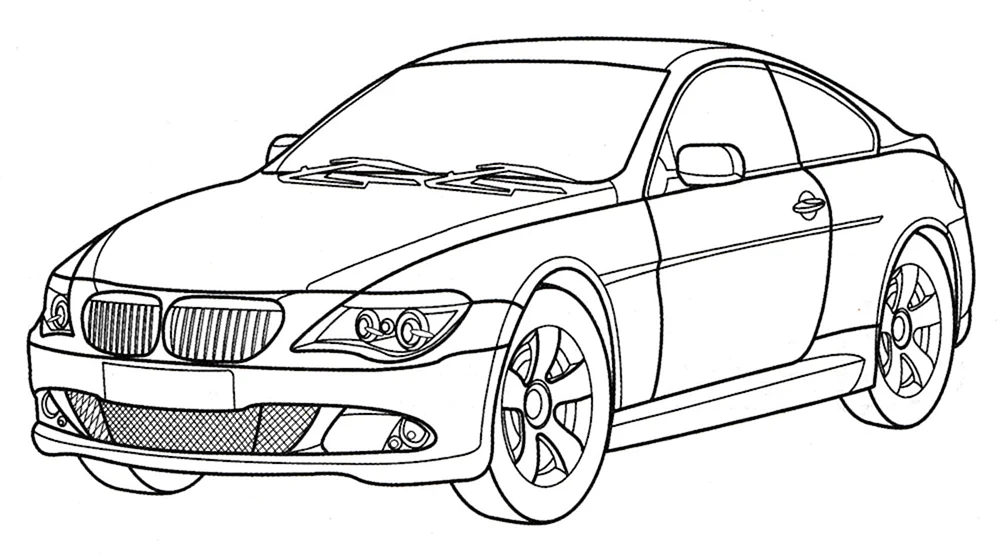 BMW m3 GTR Umriss
