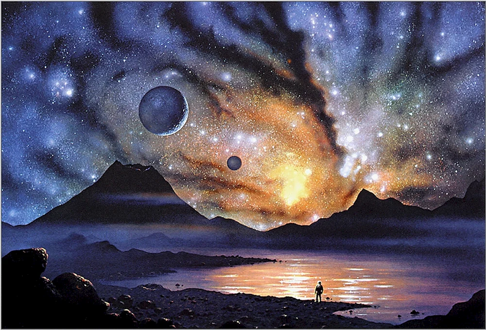 Bob Eggleton Gemälde Weltraum