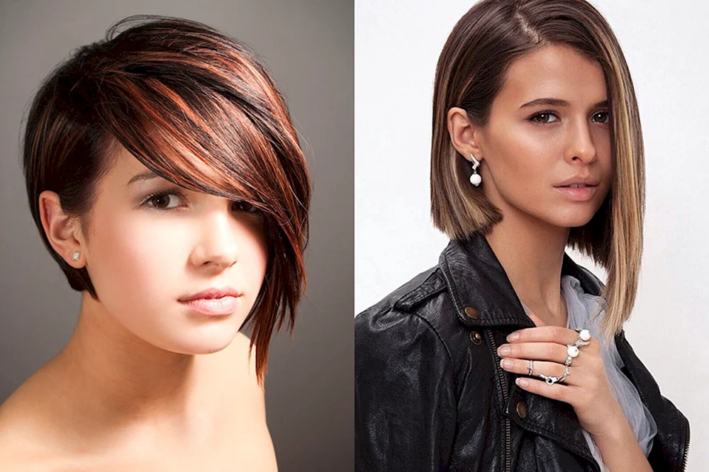 Kare. Pixie mit Asymmetrie