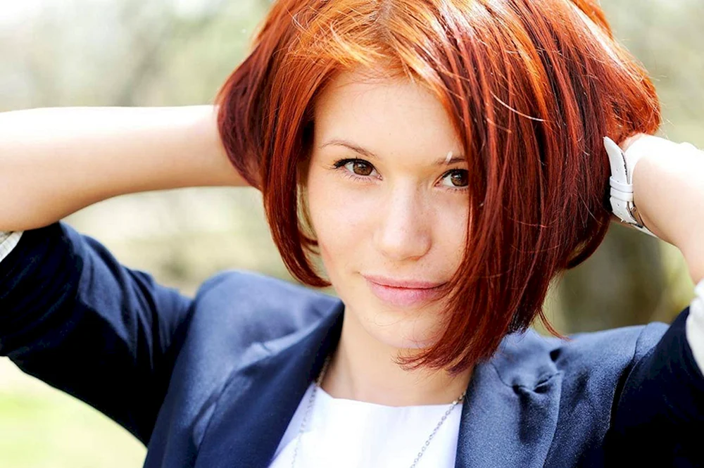 Bob Bob Schnitt für rotes Haar
