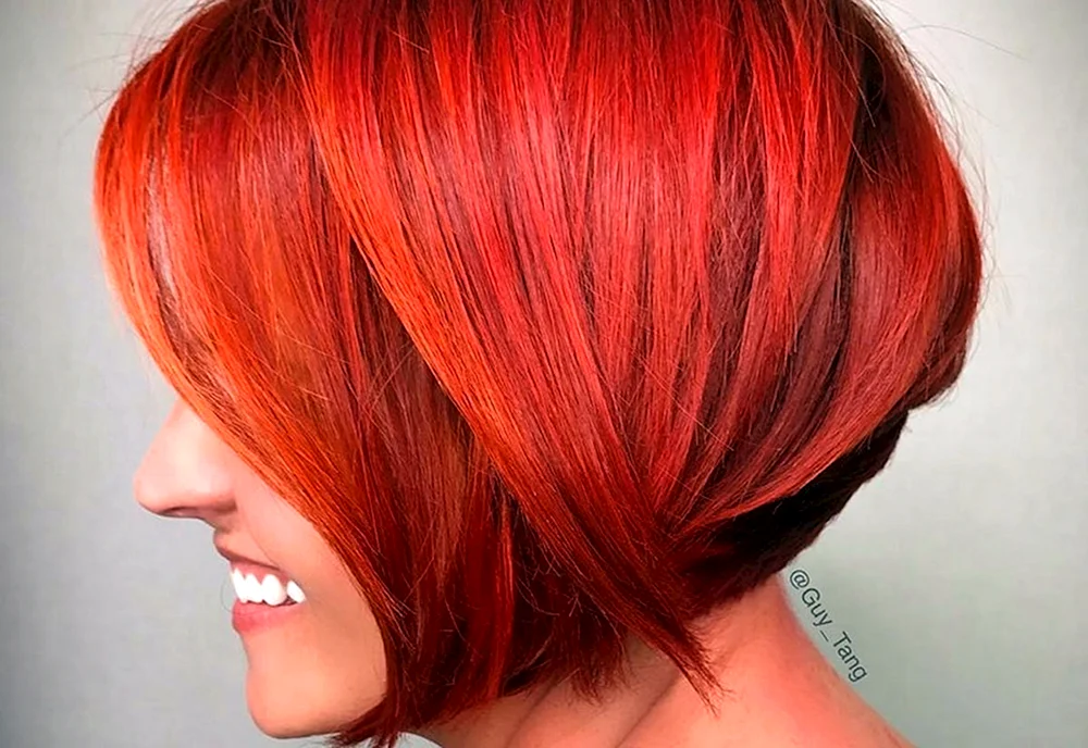 Bobschnitt für rotes Haar