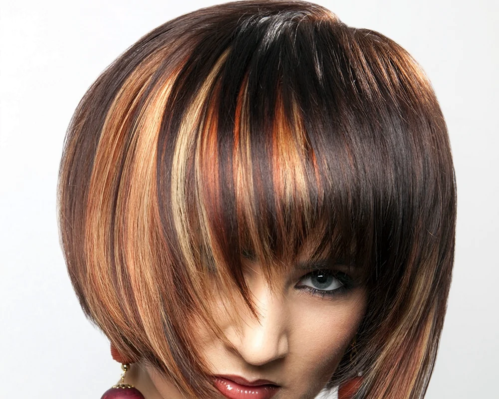Balayage Färbetechnik für mitteldunkles Haar
