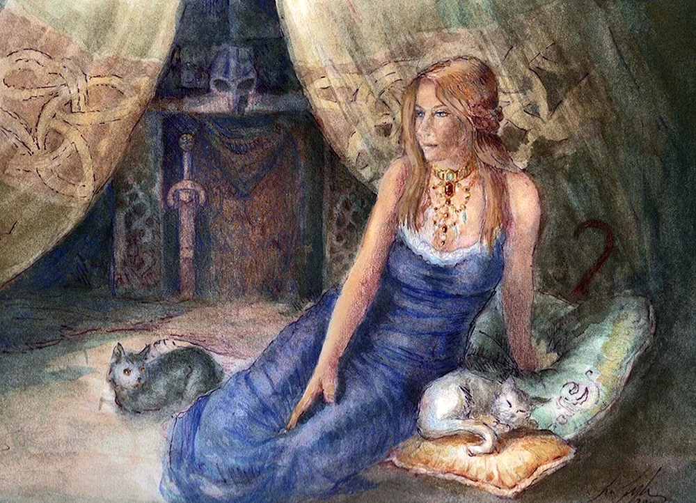 Freya skandinavische Göttin. Göttin