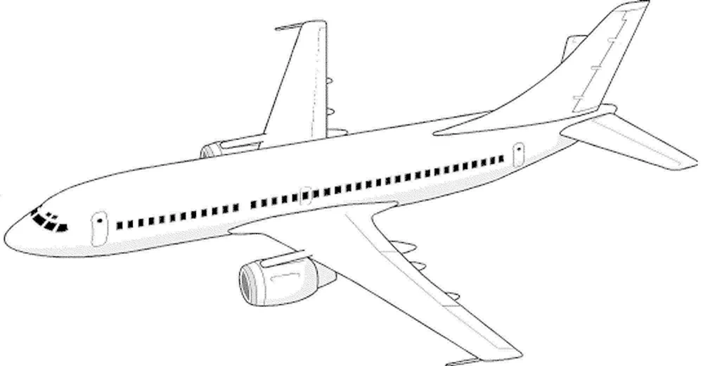 Boeing 737 ausmalen