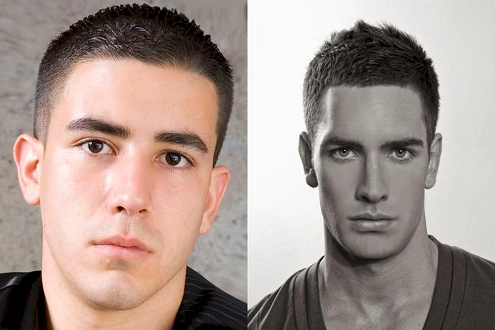 Fade cropped haircut