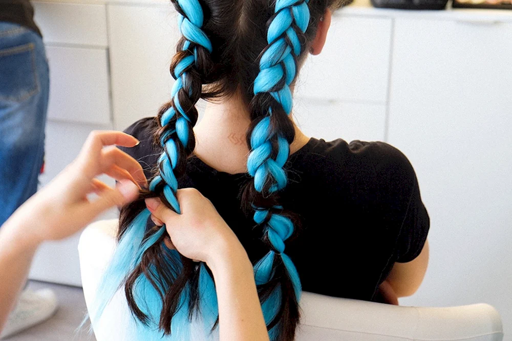 Boxer Braids mit Kanekalon