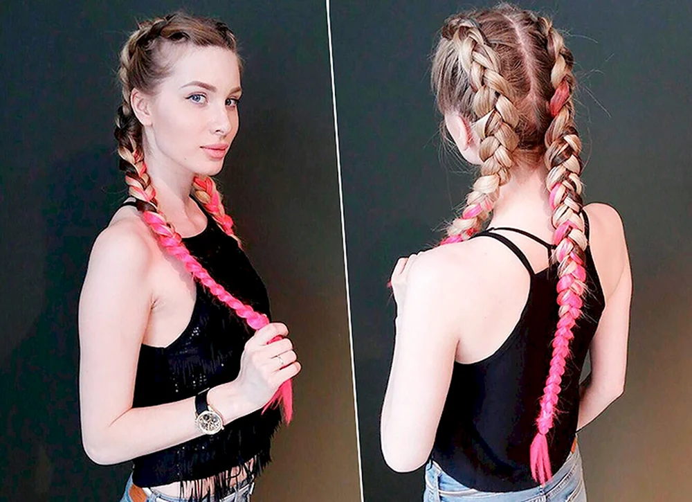 Olga Buzovas Schwanz mit Kanekalon