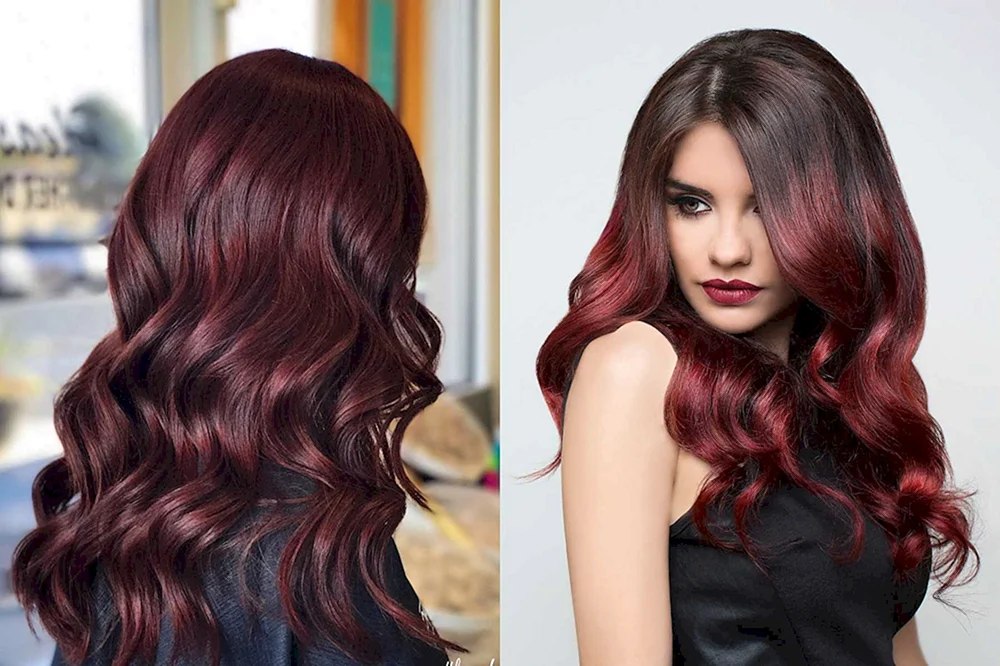 Burgunder Haarfarbe Haare