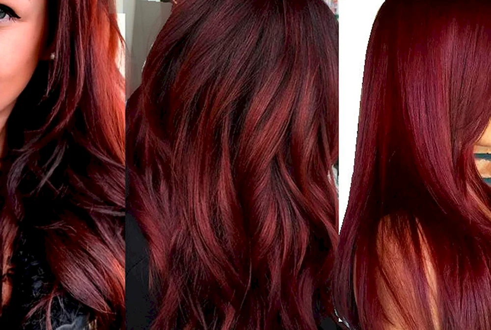 Ombre auf dunklem Haar