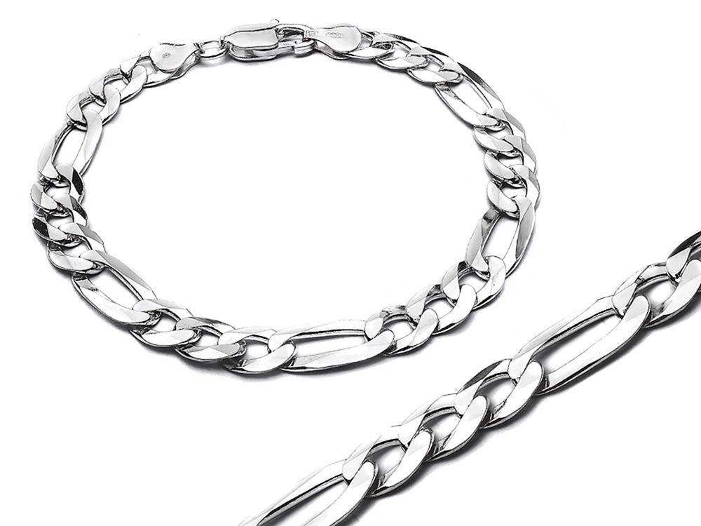 Armband Figaro Silber