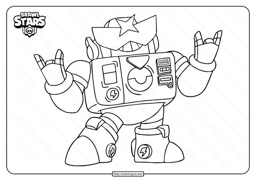 Malbuch Brawl Stars. Edgar