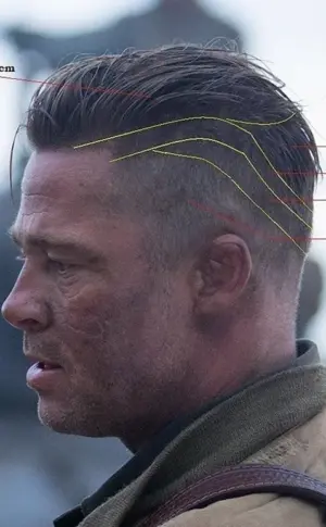 Brad Pitt Filmwutfrisur