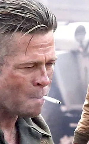 Brad Pitt Film Wut Frisur