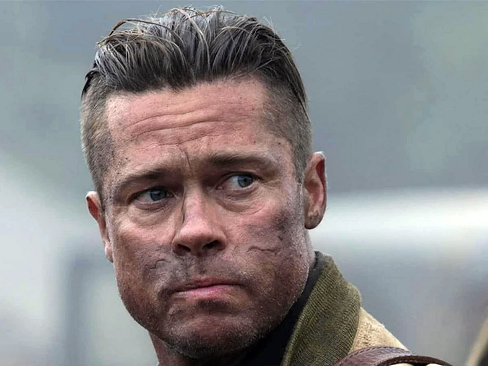 Brad Pitt Film Wut Frisur