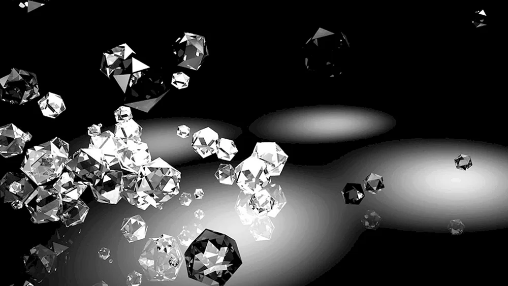 Diamanten auf dem Schreibtisch