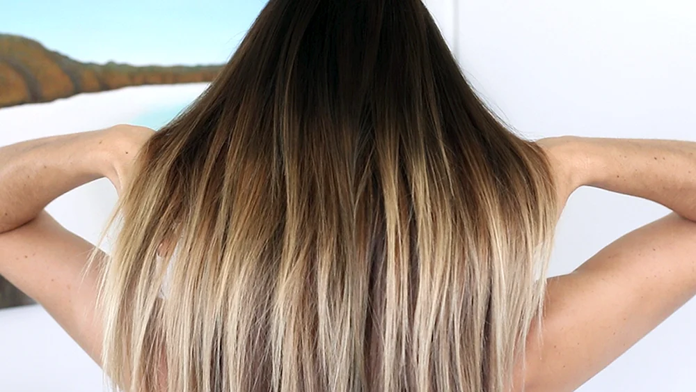 Ombré auf blondem Haar
