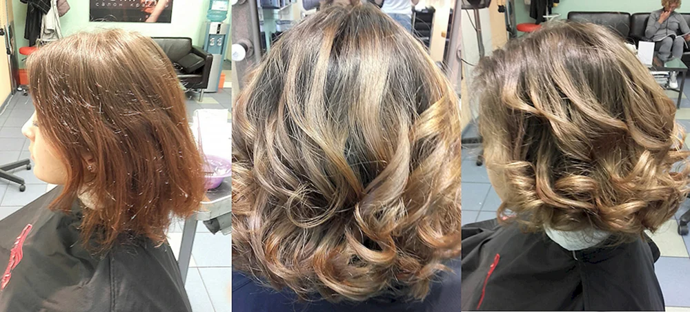 Bronzing für dunkles kurzes Haar