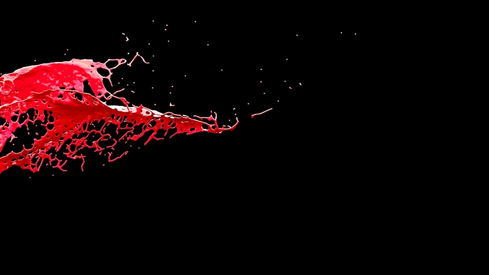 Flecken. Blut auf schwarzem Hintergrund