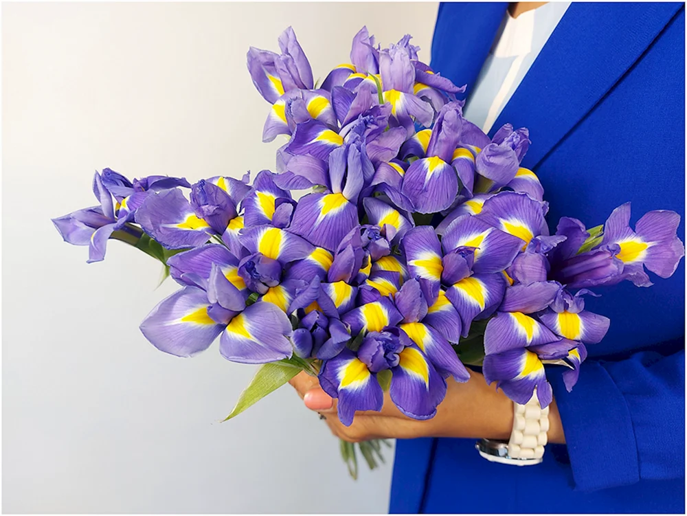 Lilie und Iris Bouquet