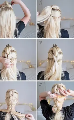 Schnelle Frisuren für langes Haar