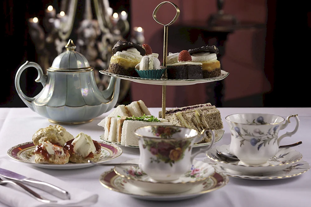 Englische Teezeremonie in England Five oClock Tea