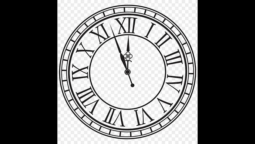 Farbige Uhr
