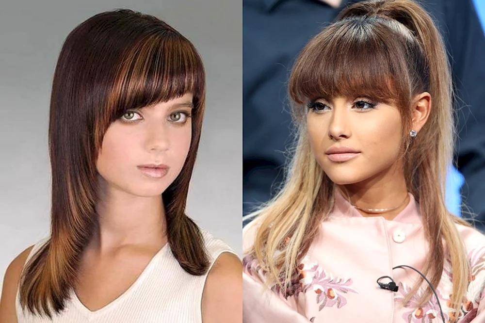 Kaskade mit Filigrane Fransen Haarschnitte für mittleres Haar