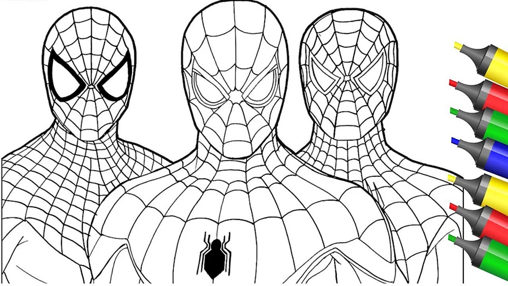 Spiderman ausmalen
