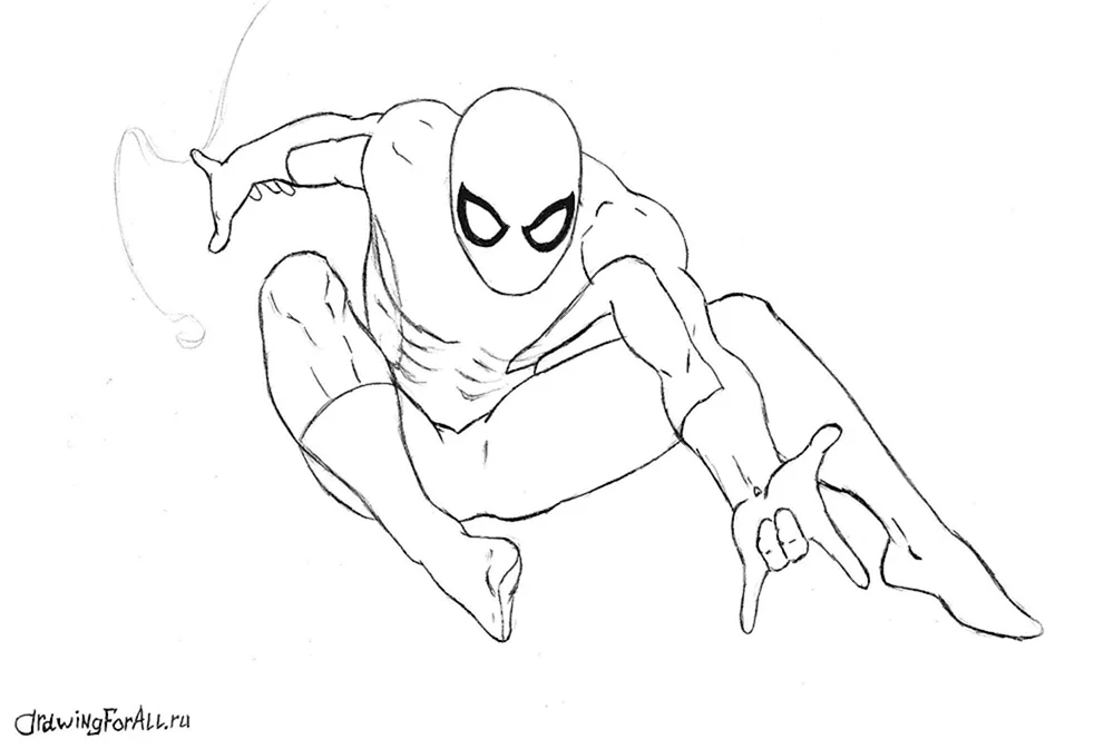 Spiderman zum Zeichnen