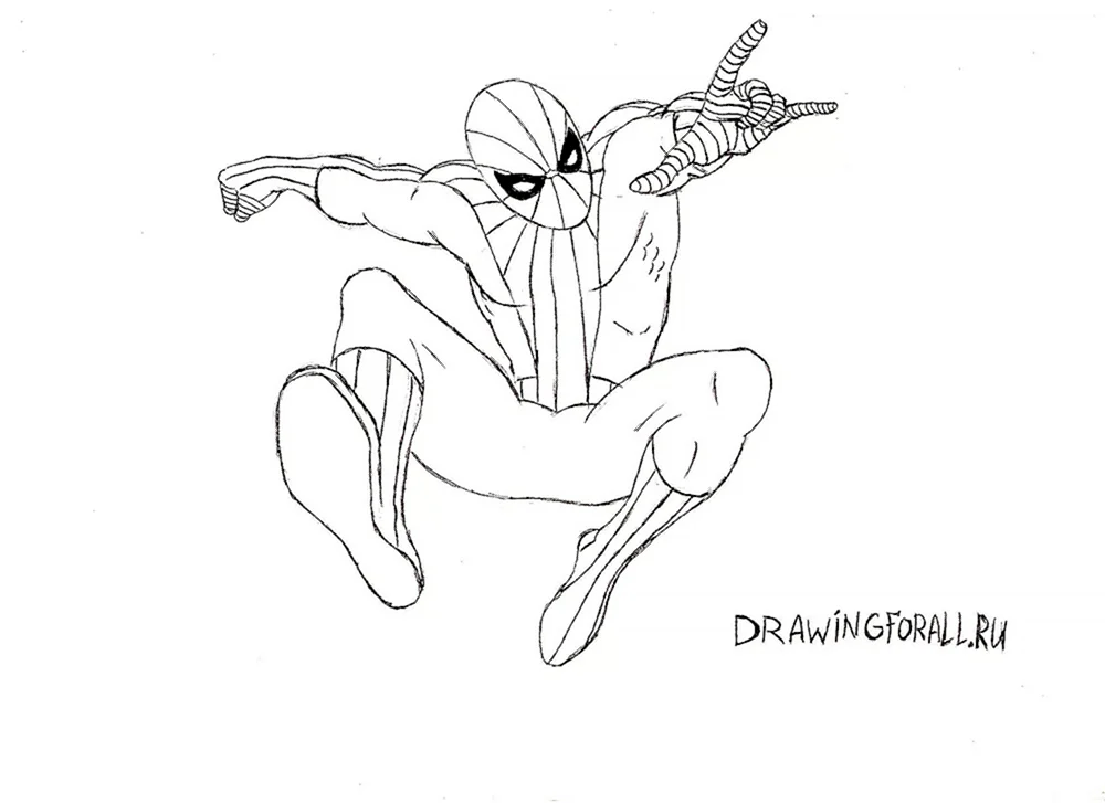 Spiderman zum Zeichnen