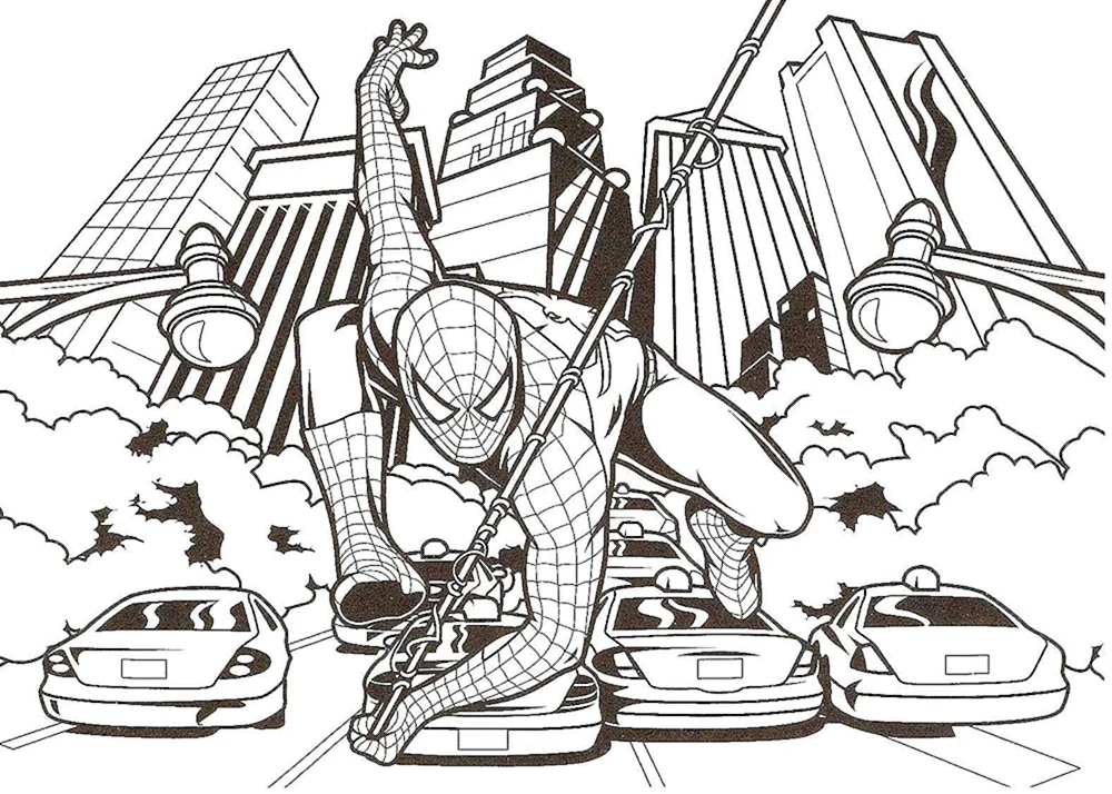 Malen von Marvel Superheroes Spider-Man