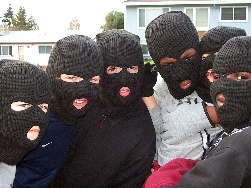 Der Mann in Balaclava