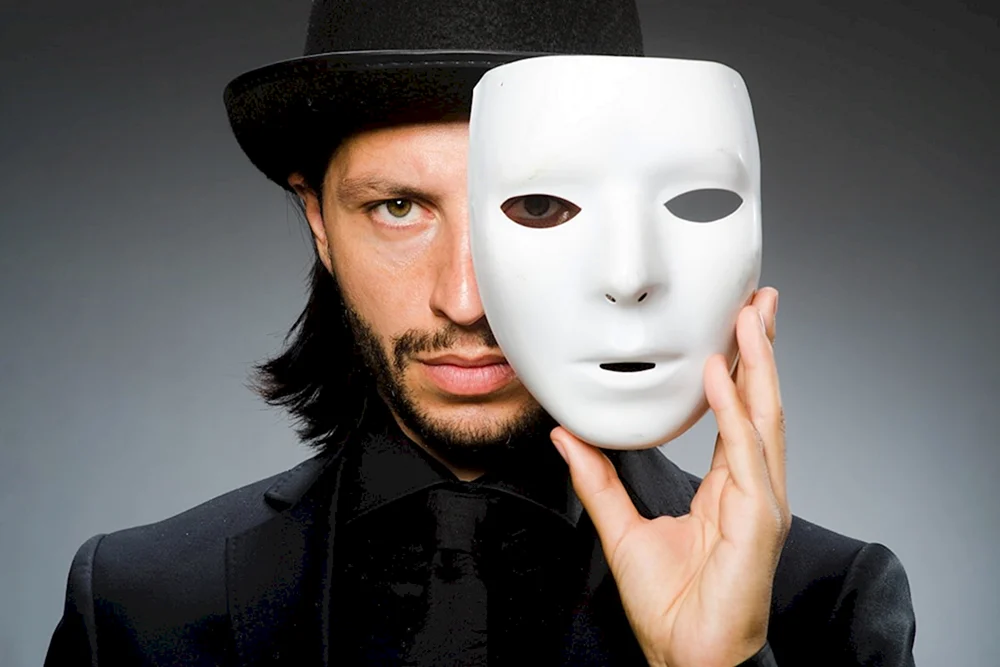 Anonyme neon Moschusmaske